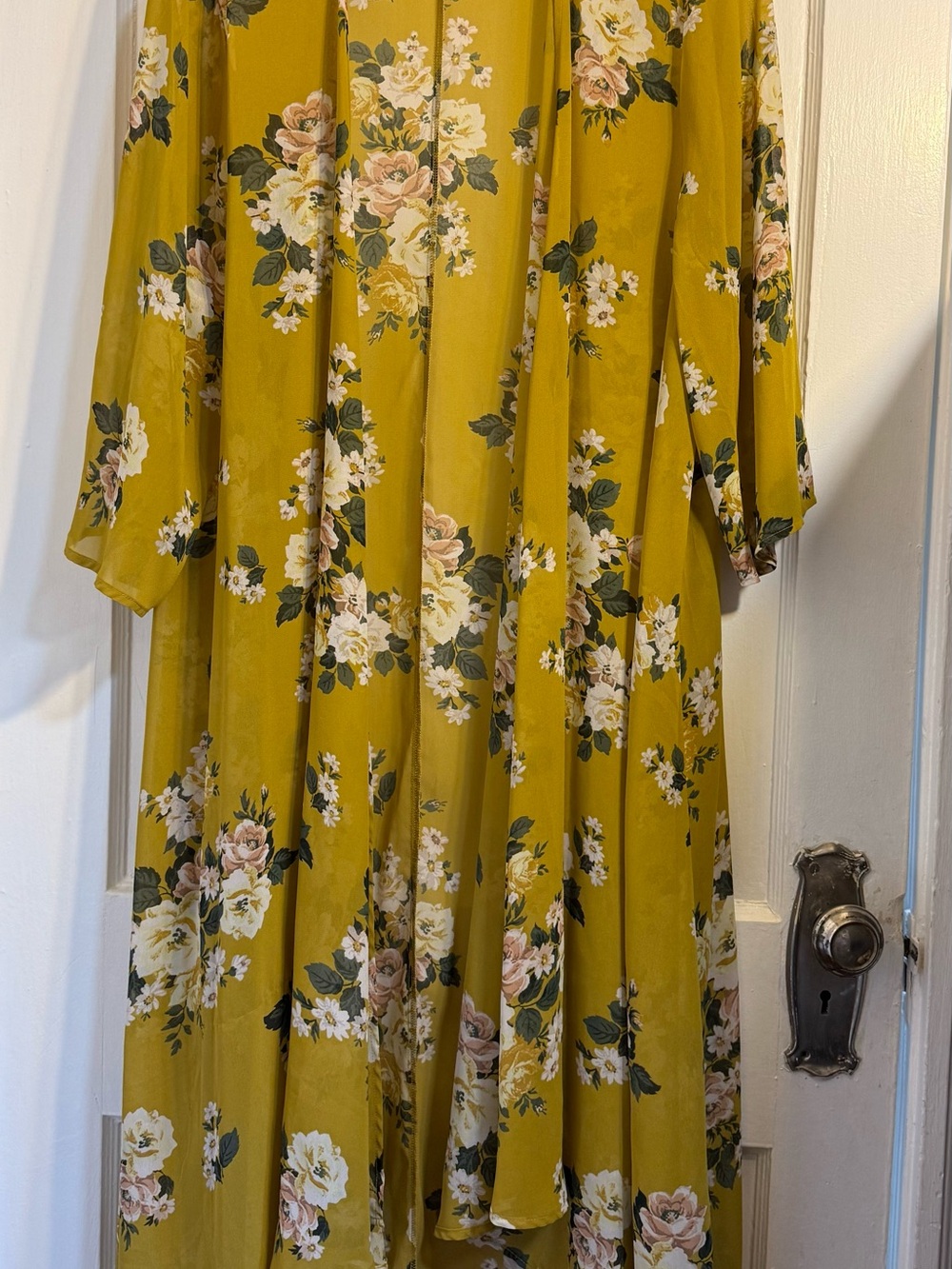 torrid Mustard Yellow Floral Maxi Dress